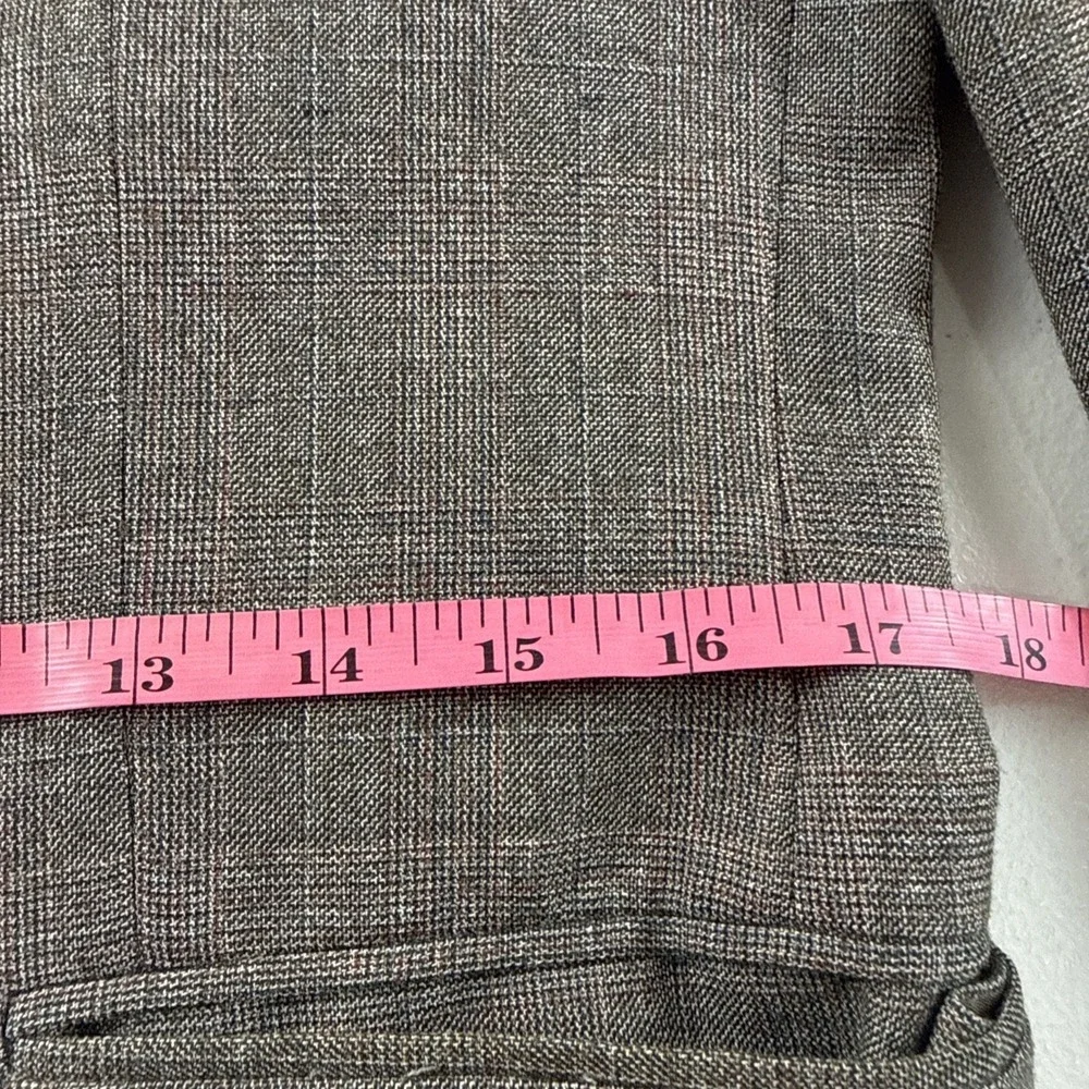 Egon Von Furstenberg Mens Plaid‎ Wool Blend Blazer Jacket Size 38L